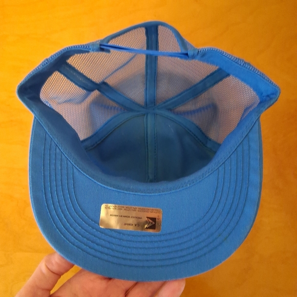 Damaged Vintage 1980s K-Brand Shell Rotella T Blue Trucker Hat Snapback Cap - Picture 8 of 12